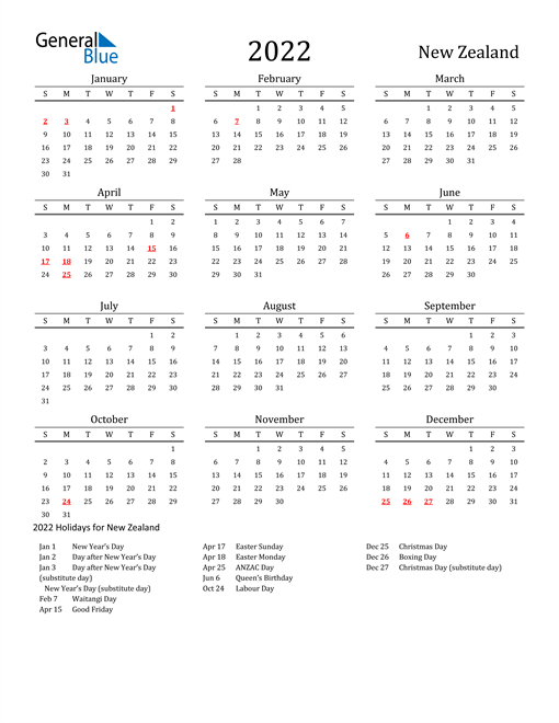 2022 Calendar Nz Printable - Printable Monthly Calendars  Printable Calendar 2022 Nz