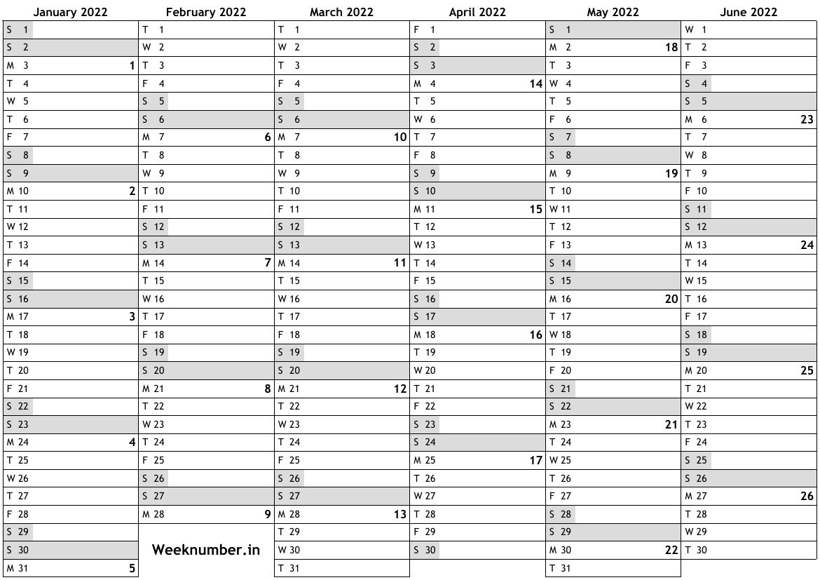 2022 Calendar With Week Numbers And Holidays … Official  A Calendar For 2022