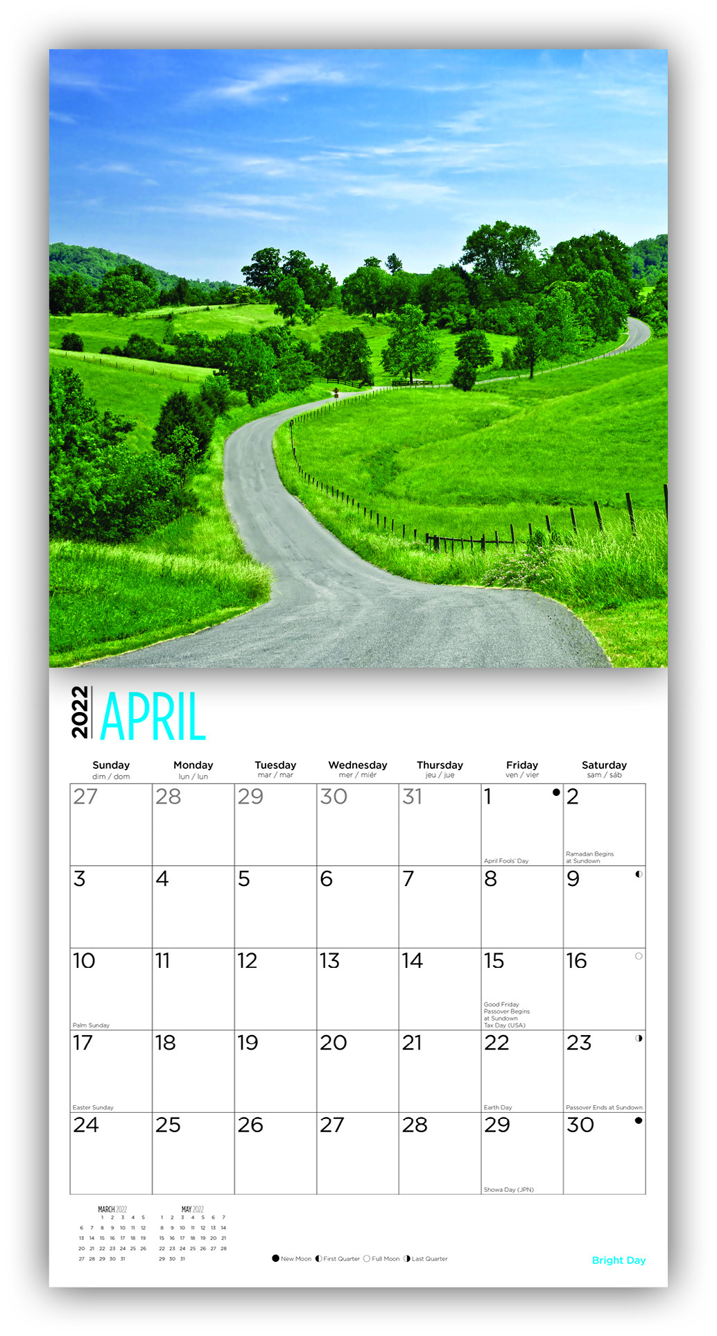 2022 Country Roads Wall Calendarbright Day, 12 X 12  Astronomy Picture Of The Day Calendar December 2022
