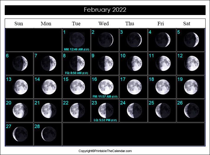 June 2022 Full Moon Calendar - Template Calendar Design