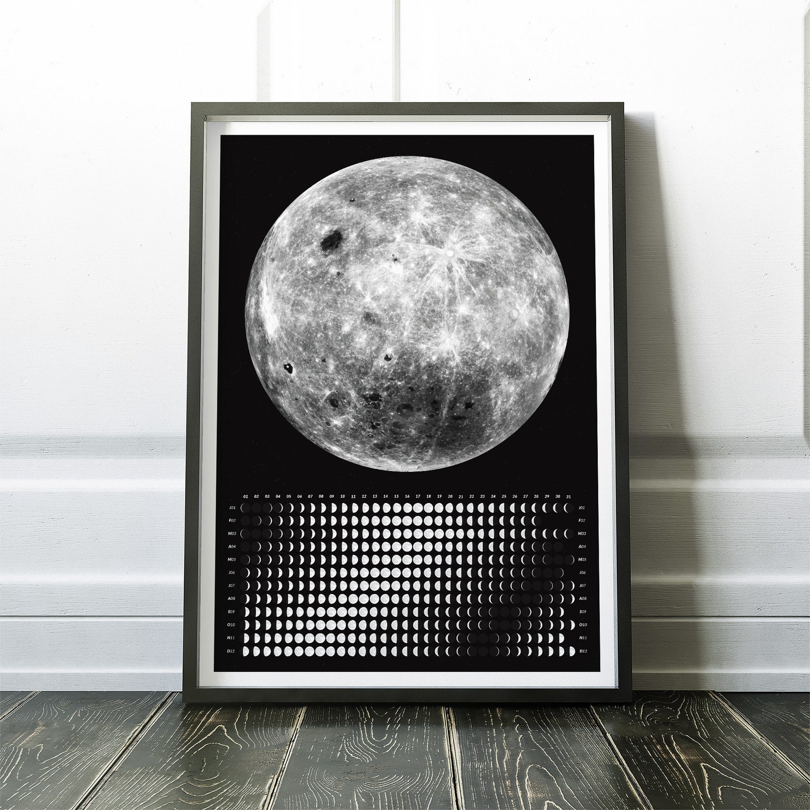 2022 Lunar Calendar Horizontal Moon Phase Calendar 2022 | Etsy  Astronomy Picture Calendar For 2022