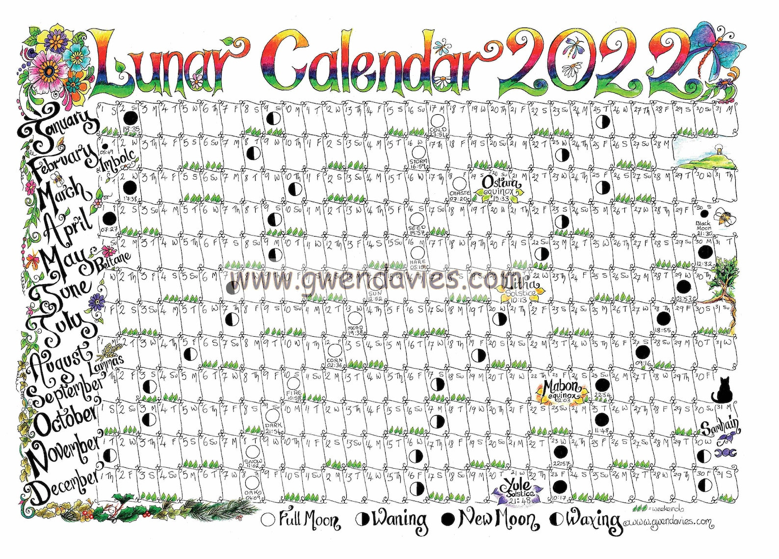 Moon Zodiac Calendar June 2022 Template Calendar Design