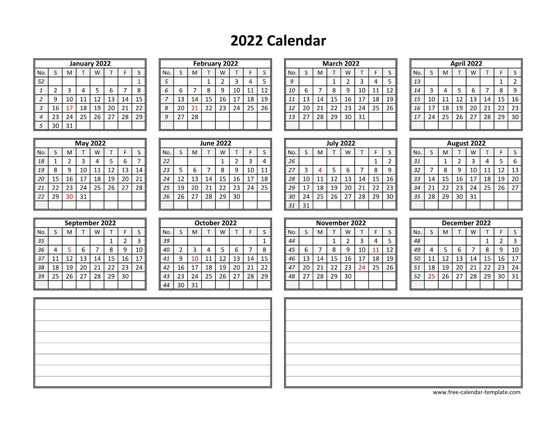 2022 Printable Calendar Vertical / Printable Monthly  Free Printable Calendar 2022 X1