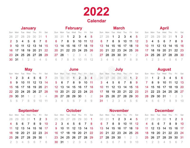 Printable Calendar 2022 Pdf Free - Template Calendar Design