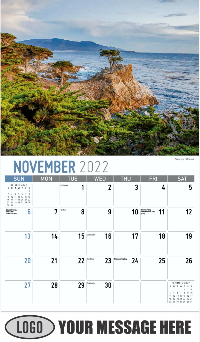 2022 Promo Calendar America Scenic | Business Advertising  Calendar 2022 California