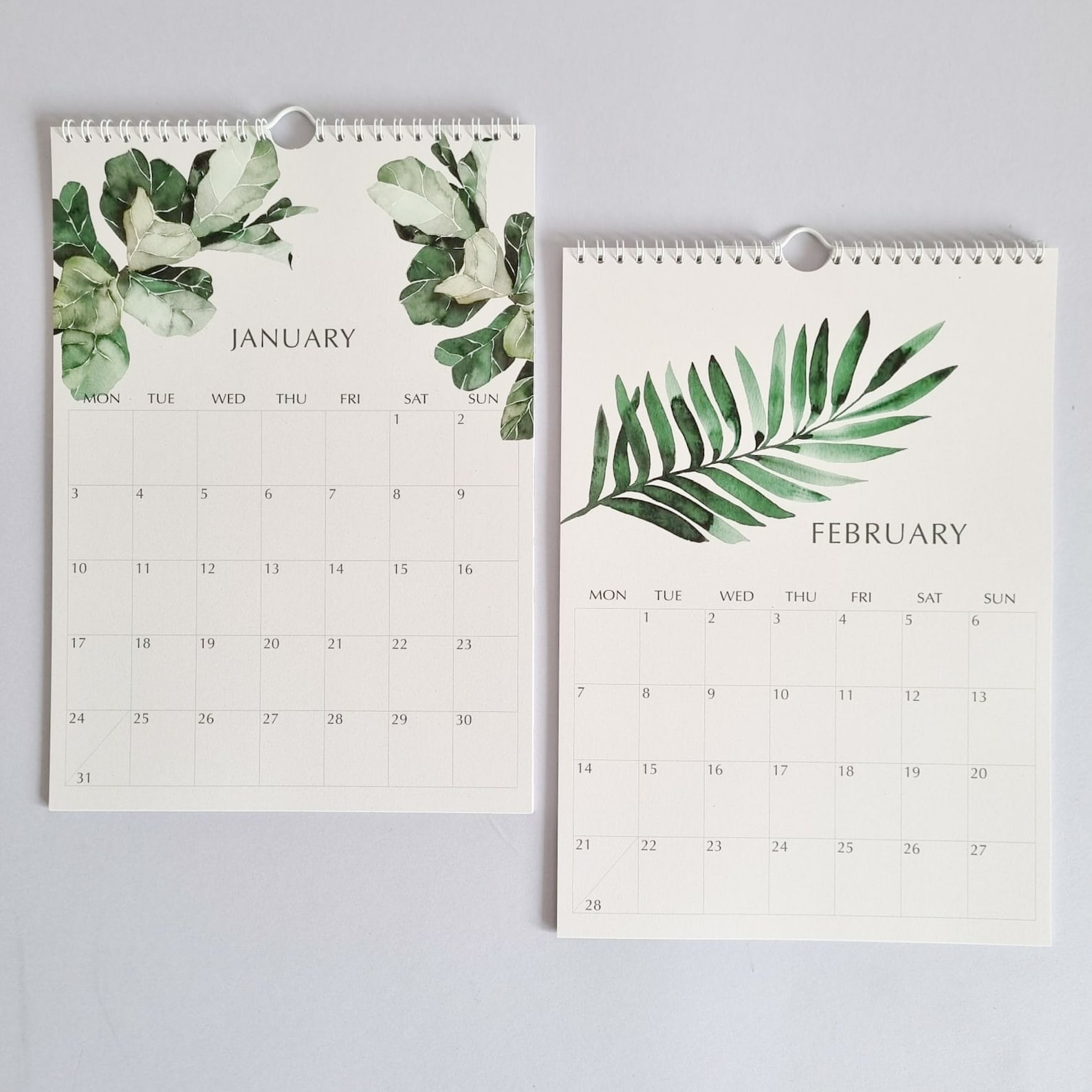 2022 Wall Calendar Tropical Greenery Monthly Calendar 2022  Telugu Wall Calendar 2022