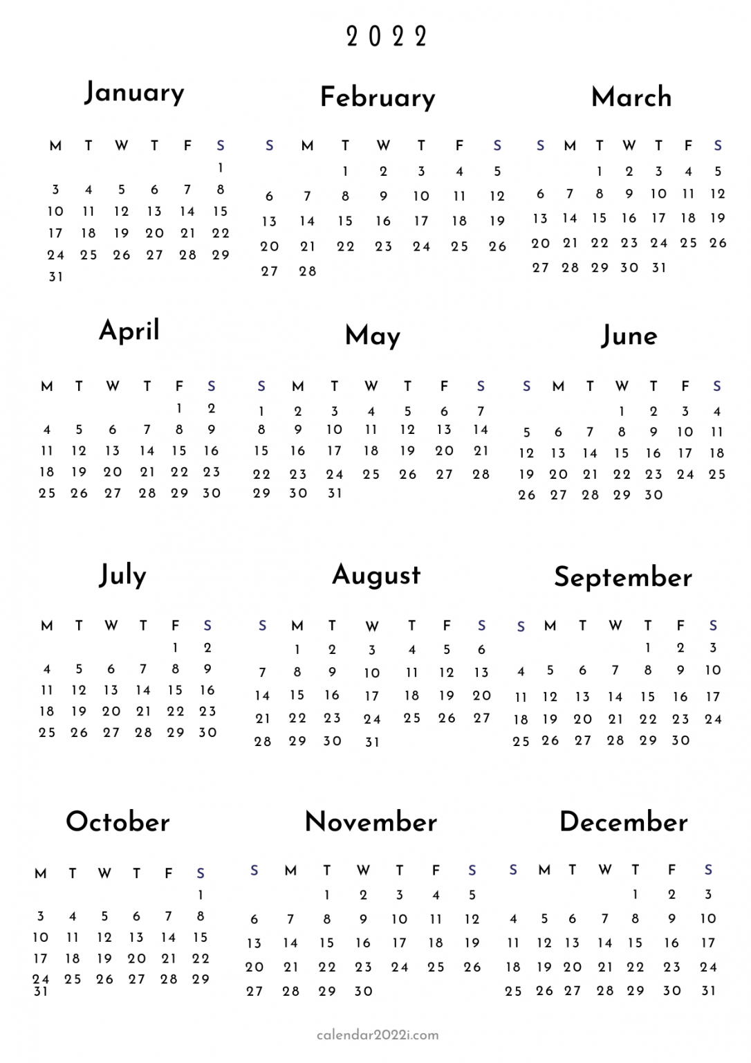 2022 Watercolor Calendar Printable - Calendar 2022  Free Calendar Template 2022 Google Sheets