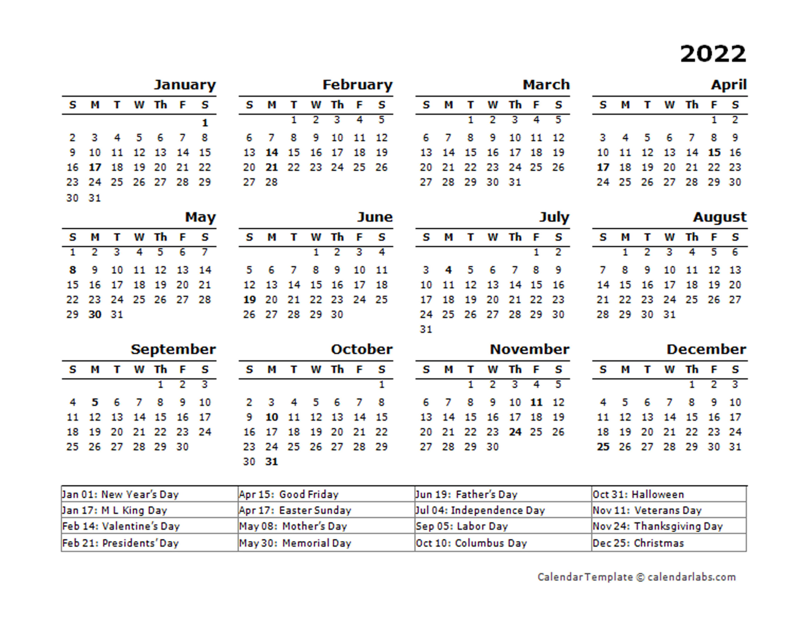 2022 Calendar Printable Hong Kong Template Calendar Design