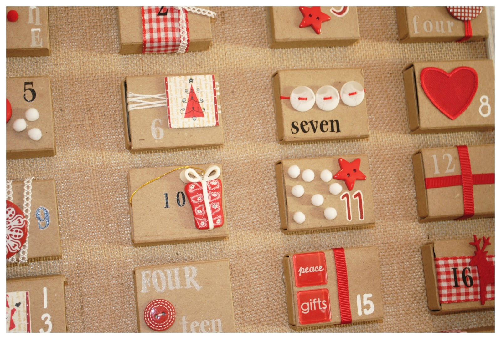 A Little Bit Of Quiet: Matchbox Advent Calendar  How To Make A Box Advent Calendar