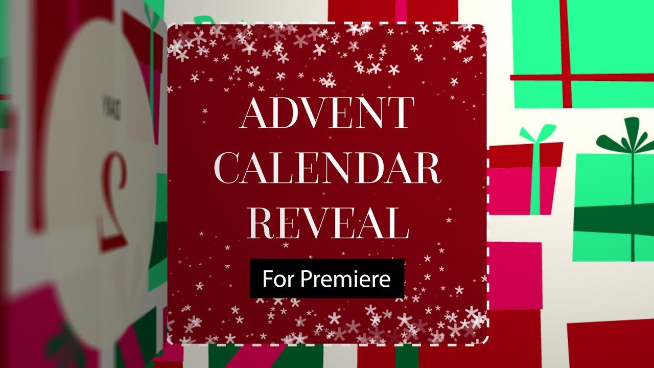 Advent Calendar Reveal - Premiere Pro Template - Youtube  Chanel Advent Calendar Reveal