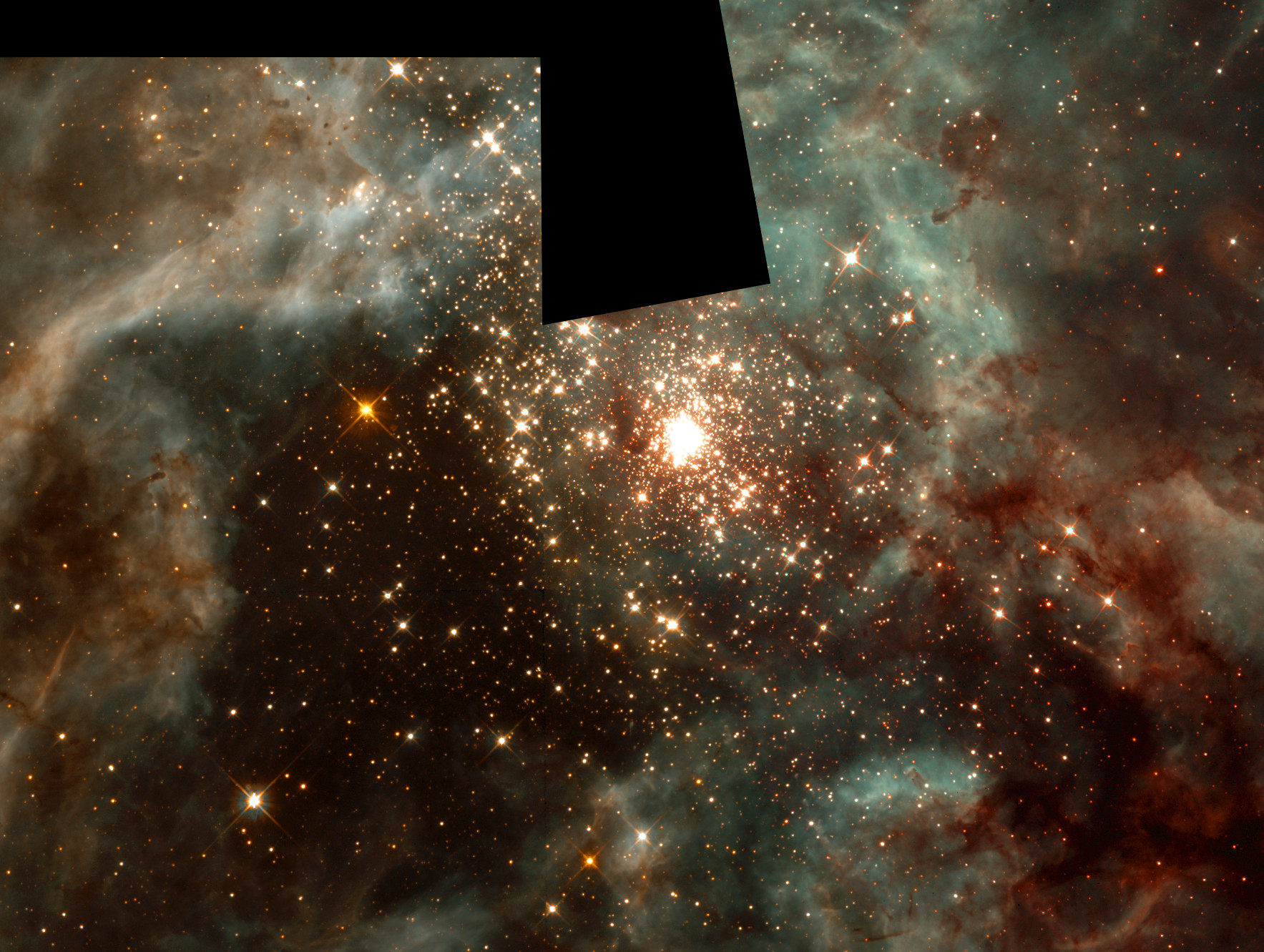 Apod: 2005 December 11 - R136: The Massive Stars Of 30 Doradus  Apod Nasa Calendar View