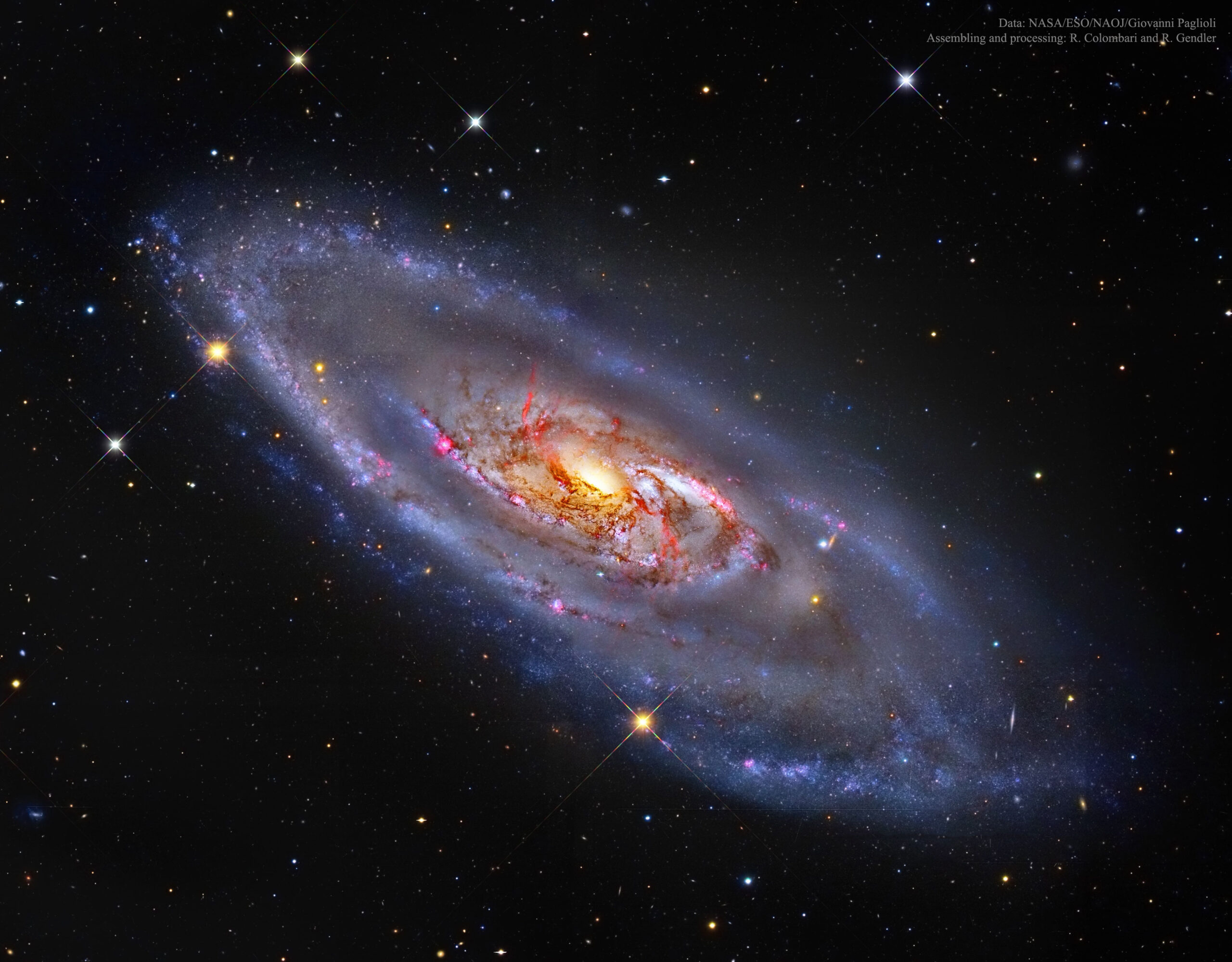Apod: 2015 February 16 - M106: A Spiral Galaxy With A  Astronomy Picture Of The Day Pictures