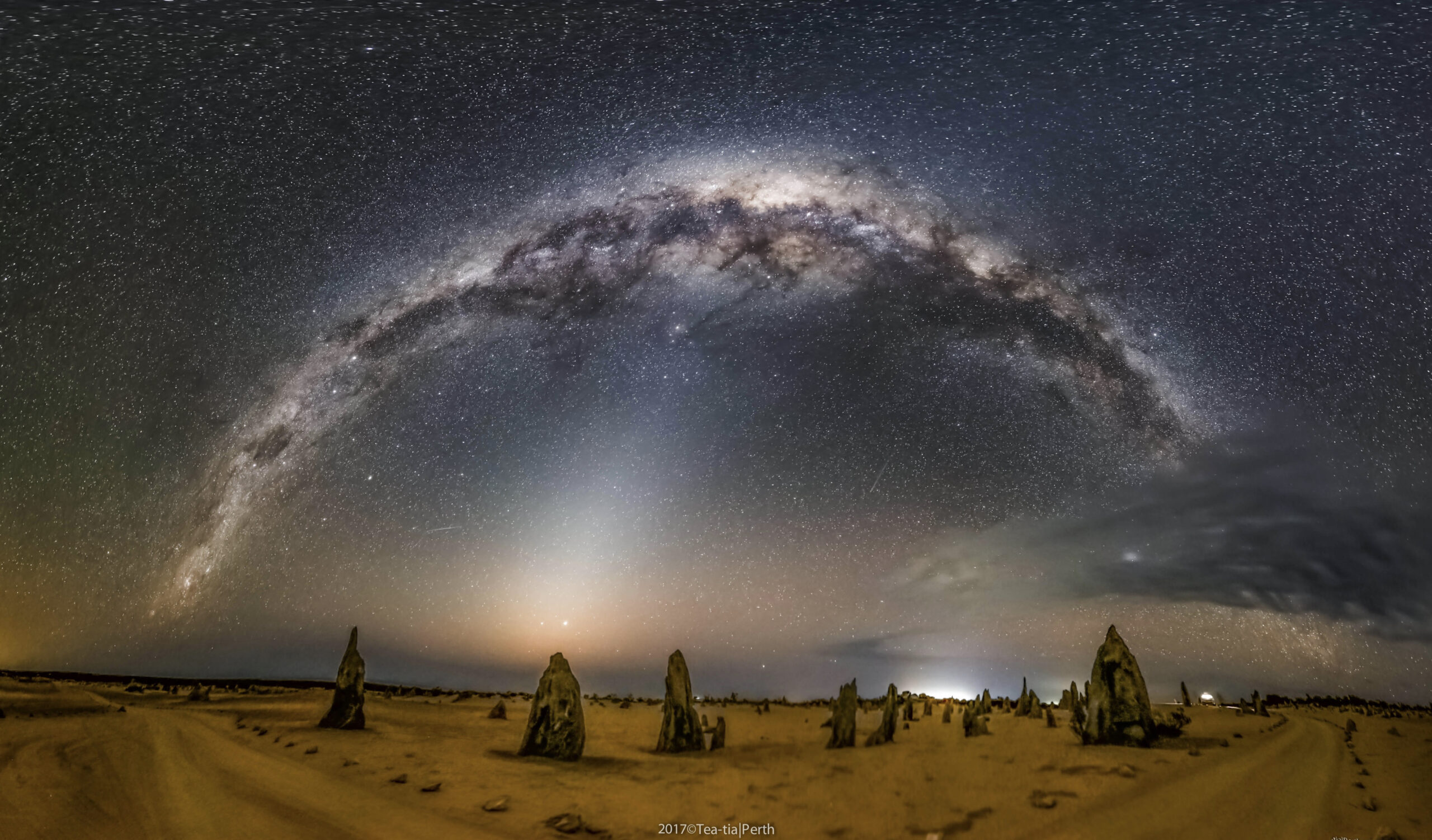 Apod: 2017 October 10 - Milky Way And Zodiacal Light Over  Apod Nasa Calendar Kochani