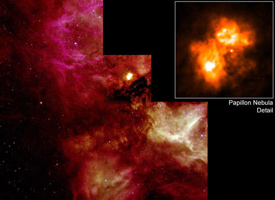Apod: June 14, 1999 - N159 And The Papillon Nebula  Apod Nasa Calendar Today