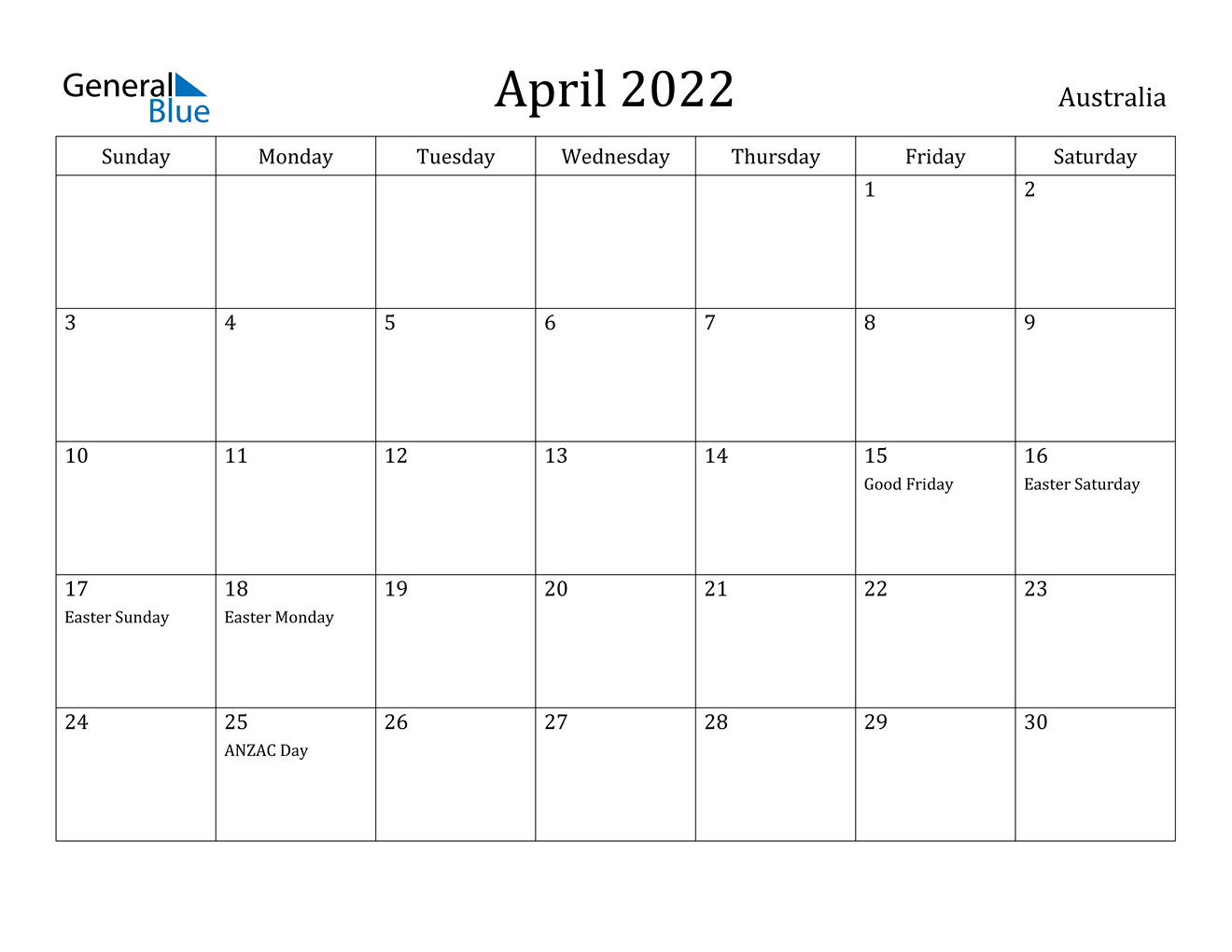 April 2022 Calendar - Australia  Astronomy Picture Of The Day April 24 2022
