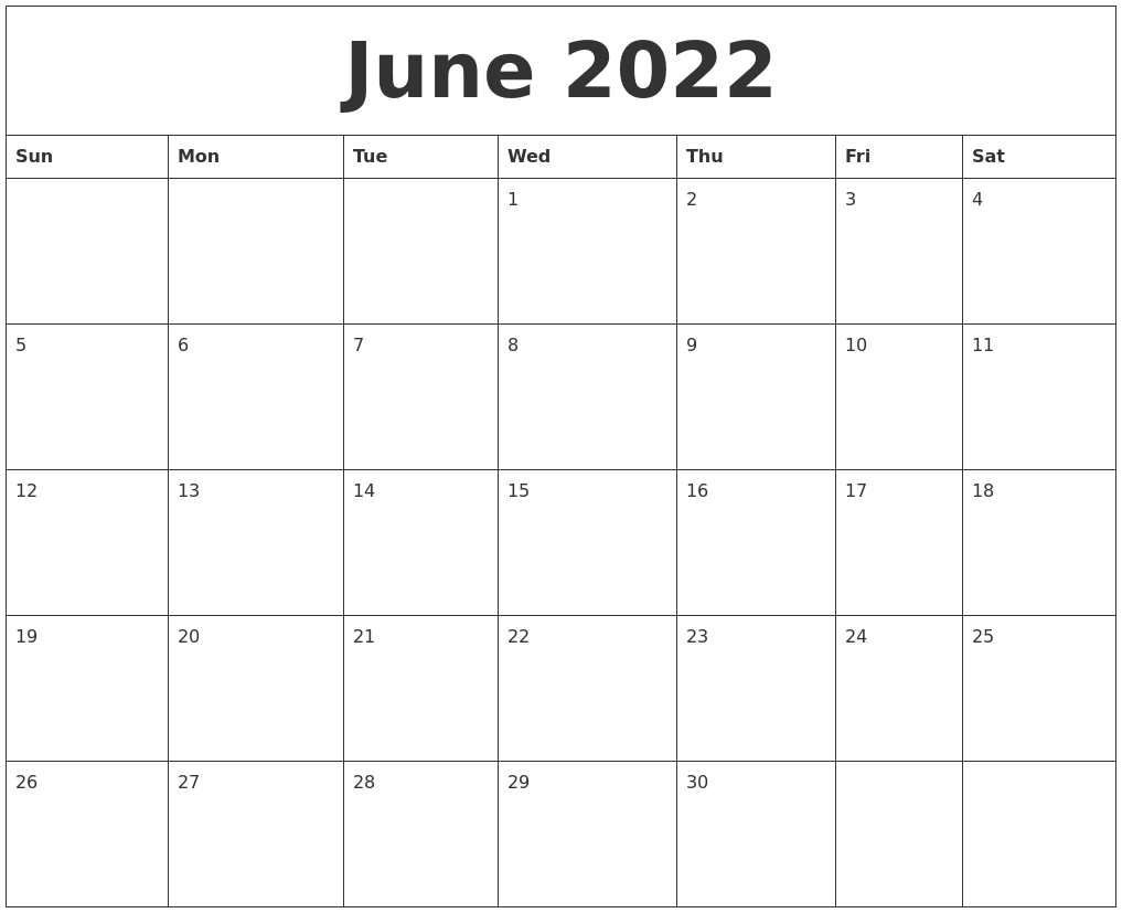 Calendar 2022 June  Lunar Calendar 2022 June