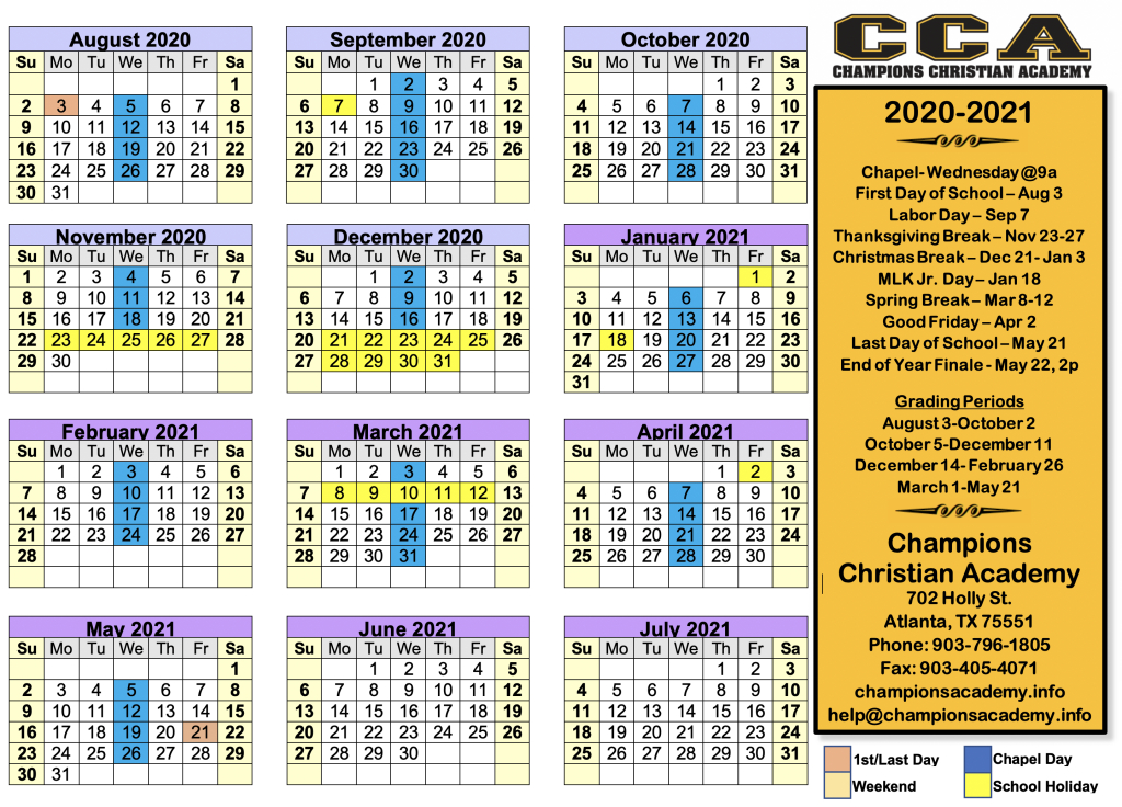 Calendar » Cc Missions  Ccps Calendar 2022
