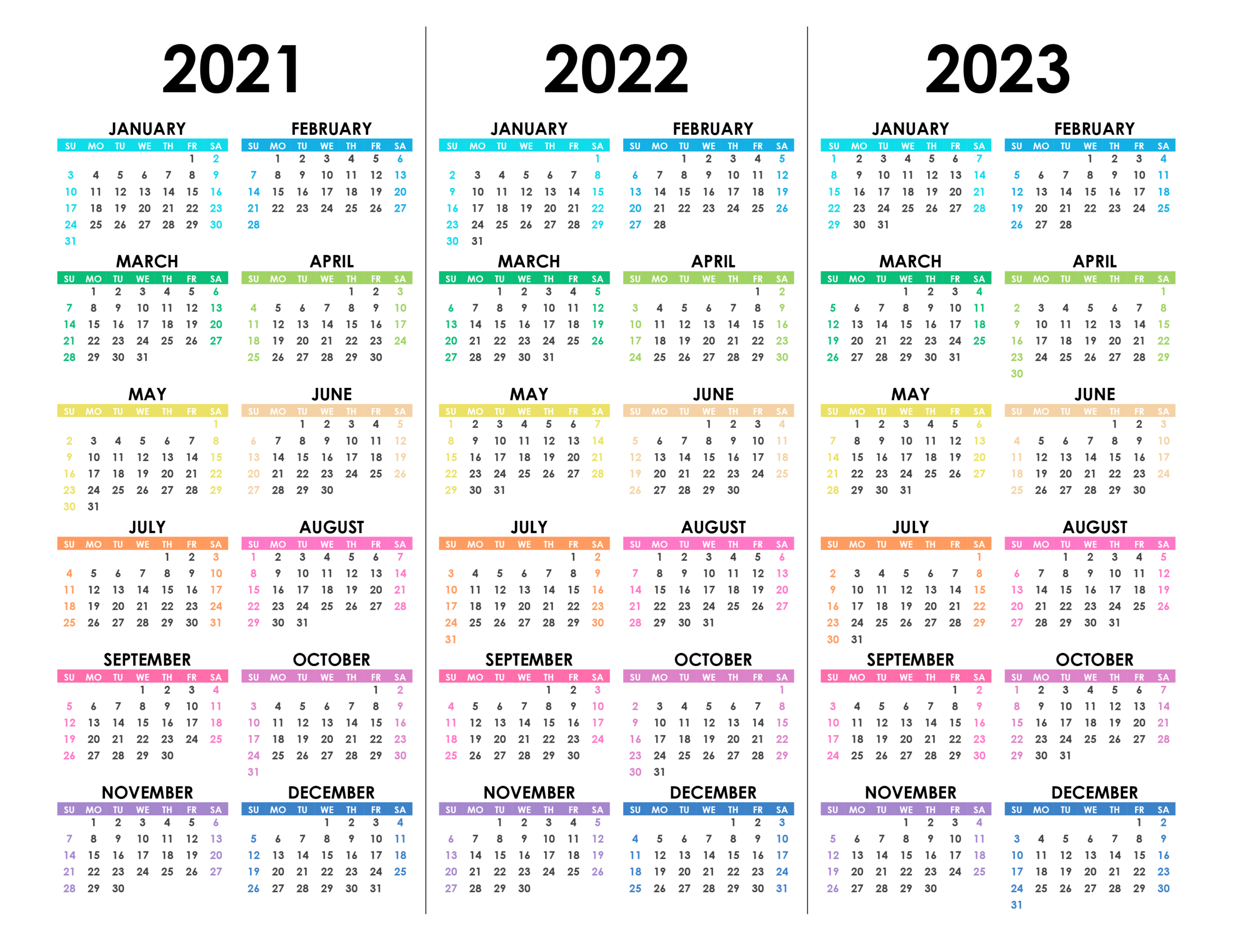 free printable calendar 2022 and 2023 template calendar design