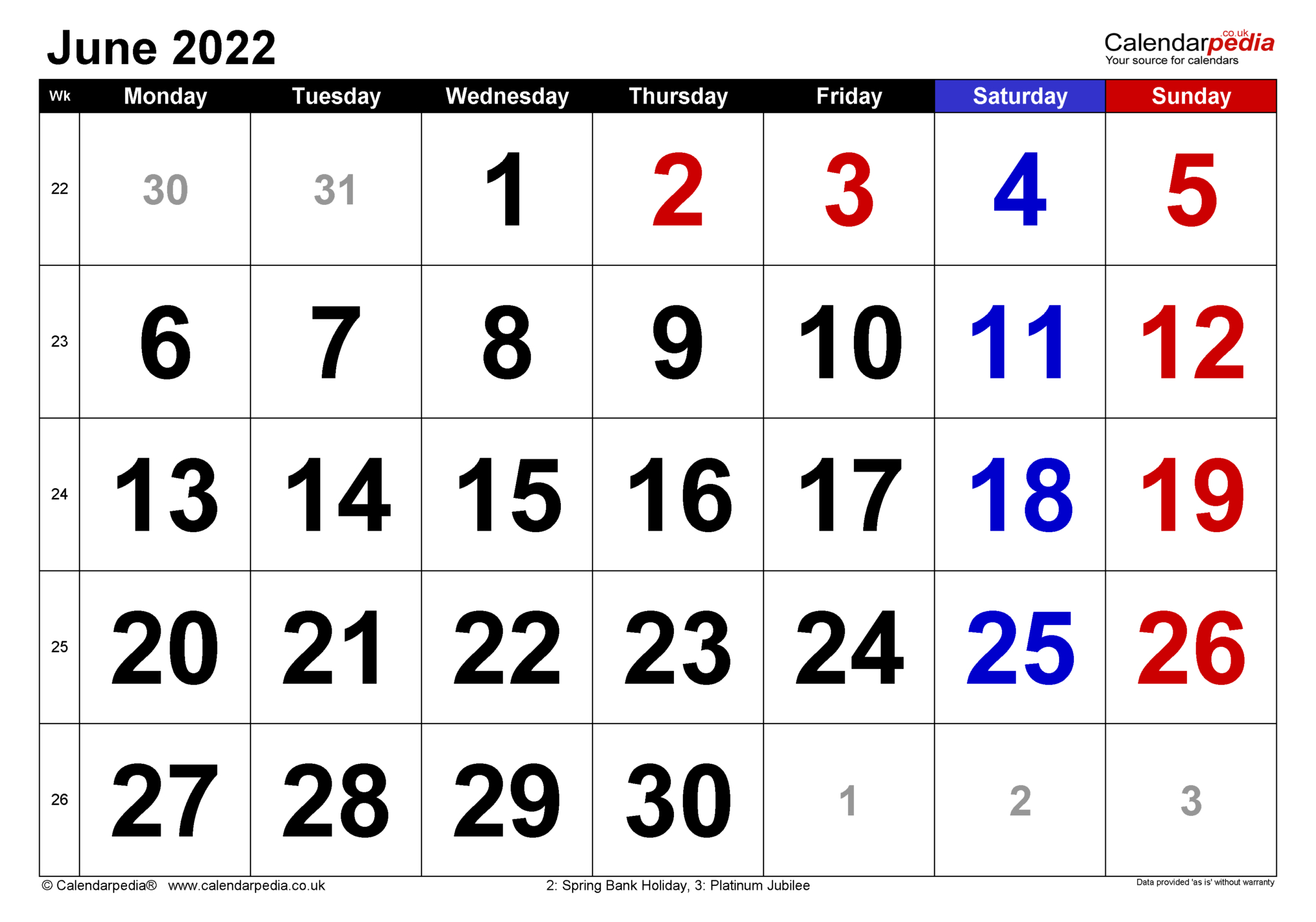 Calendar For June 2022 - Blank Calendar Printable  Lunar Calendar 2022 June