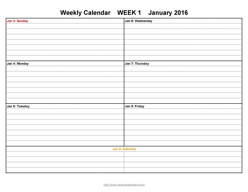Calendar Week With Times - Ten Free Printable Calendar  Free Printable Daily Calendar 2022