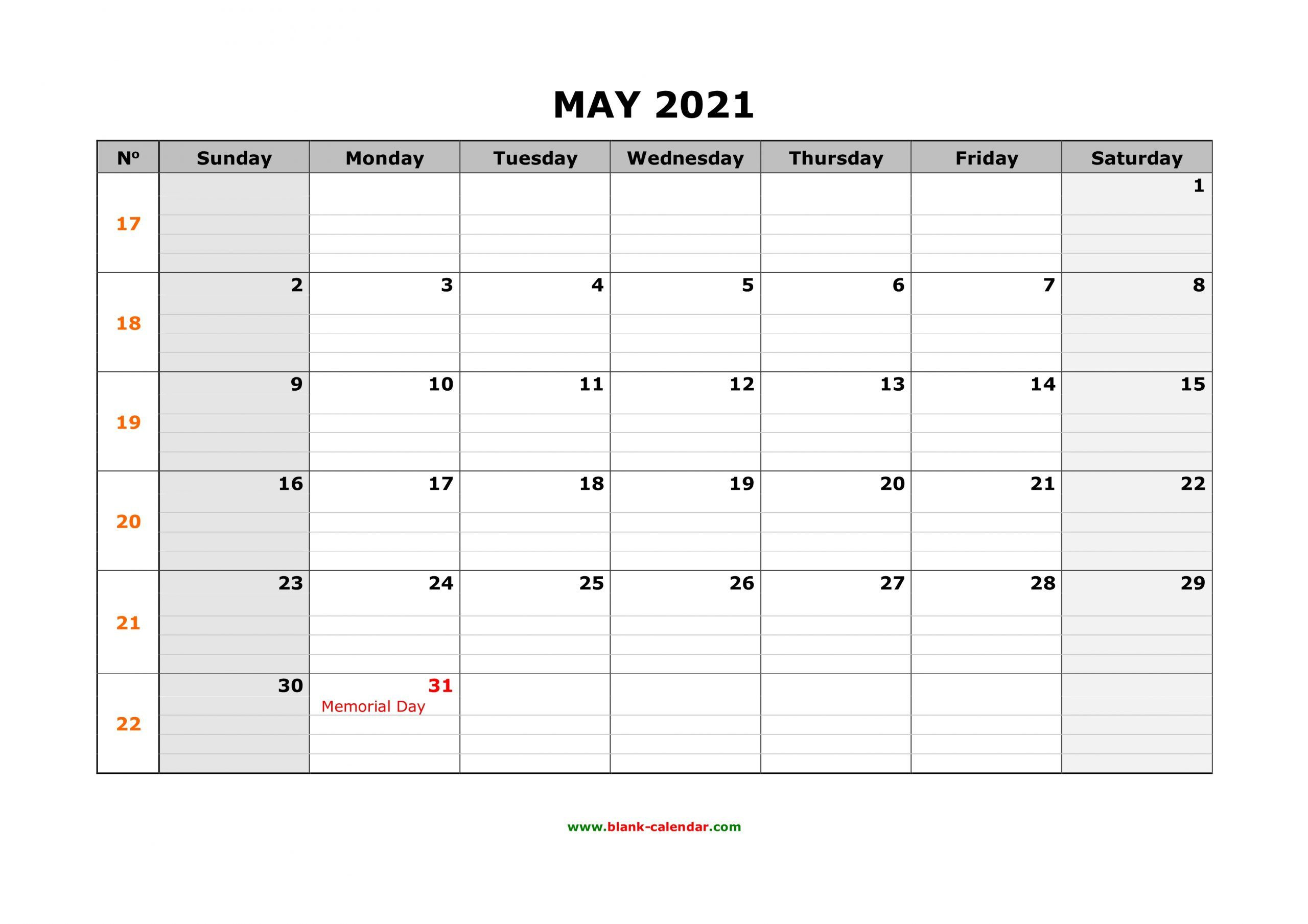 Calendars Printable 2021 Free With Grid Lines | Calendar  Free Printable Calendar With Grid Lines 2022