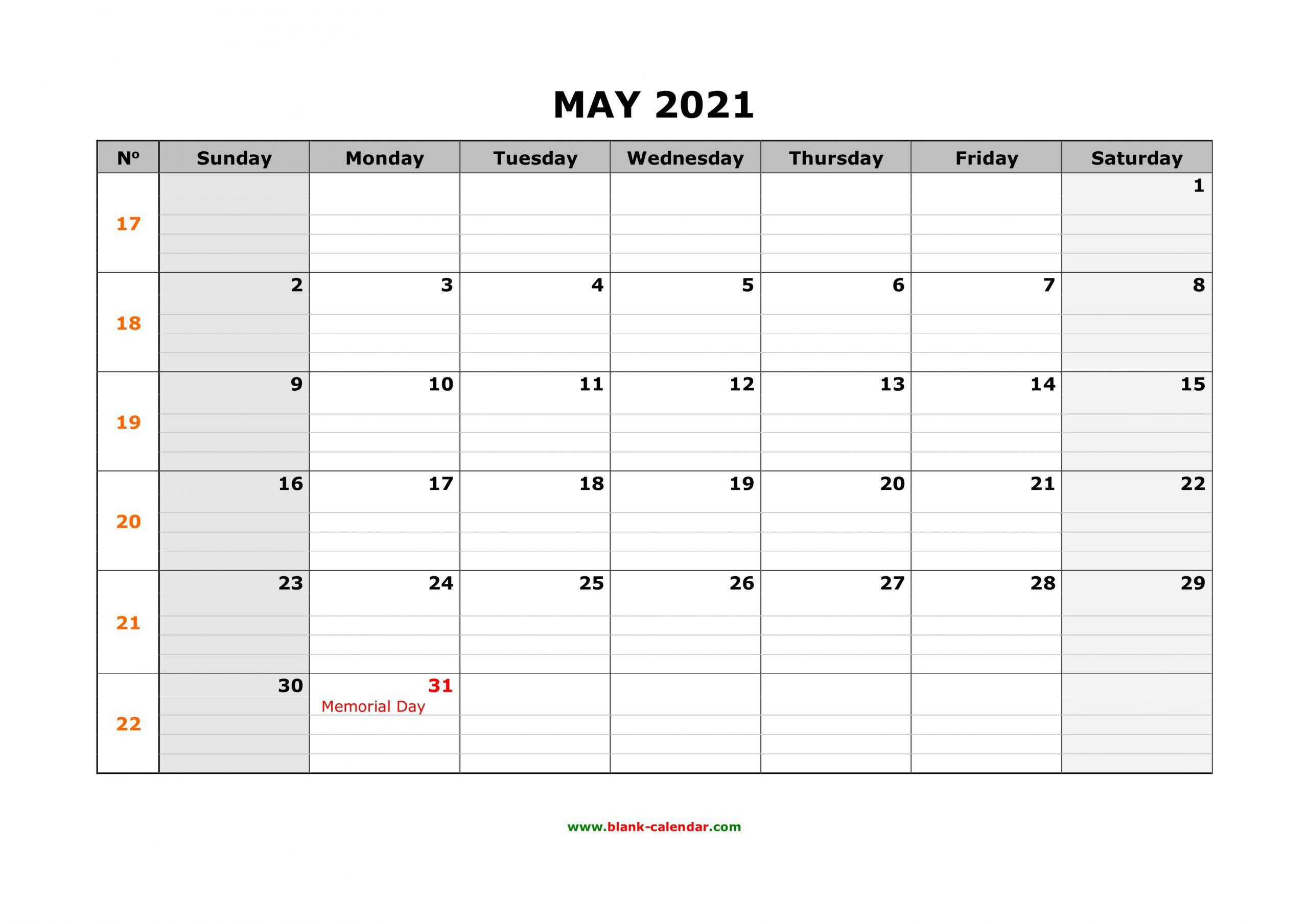 Free Printable Calendar With Grid Lines 2022