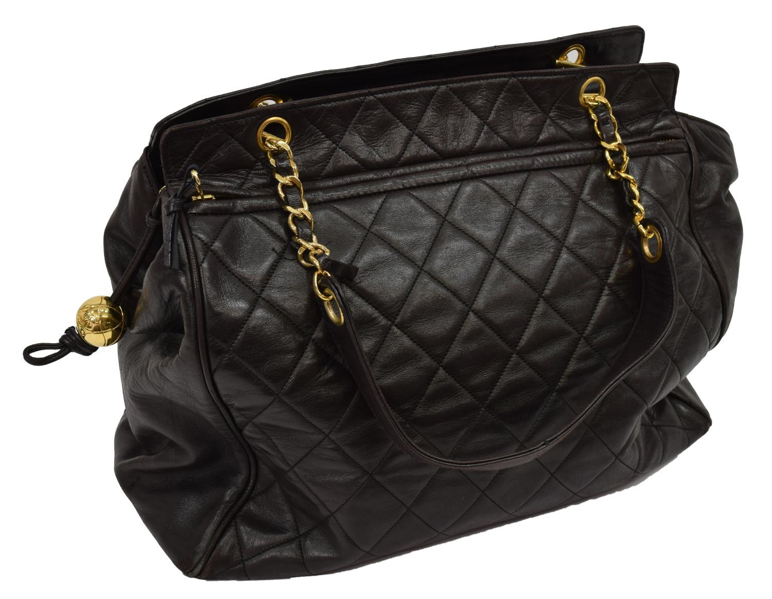 Chanel Brown Quilted Leather Shoulder Bag - Holidays  Chanel Advent Calendar Dust Bag