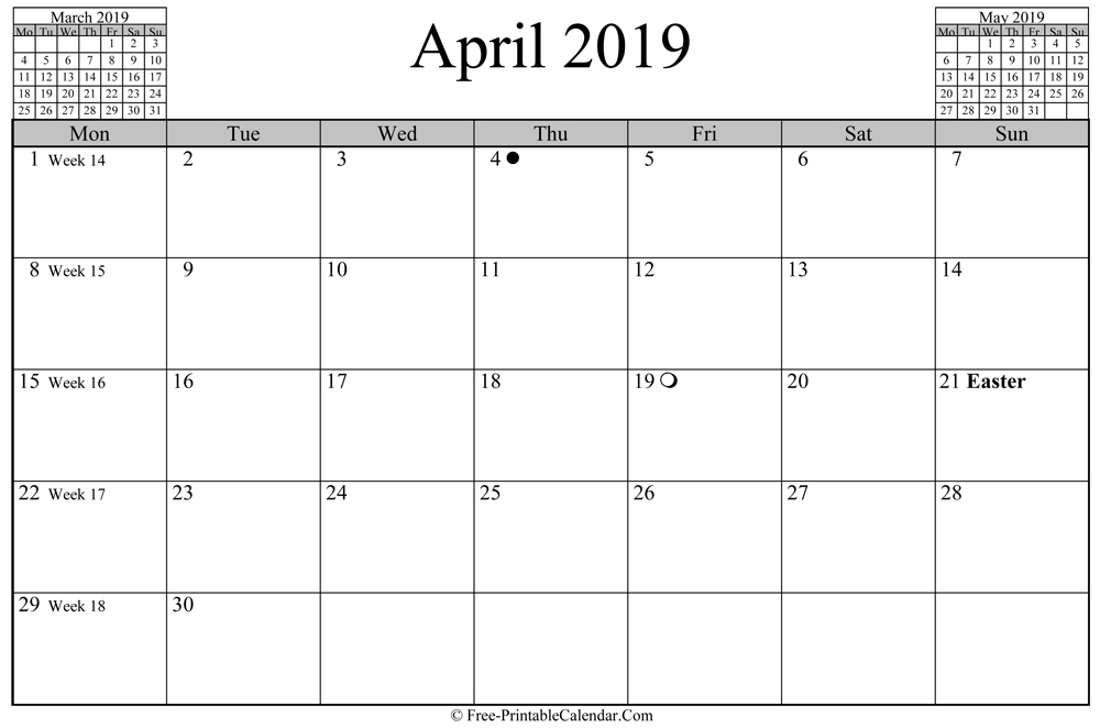 Create Your Moon Calendar April 2022 | Get Your Calendar  Lunar Calendar 2022 April