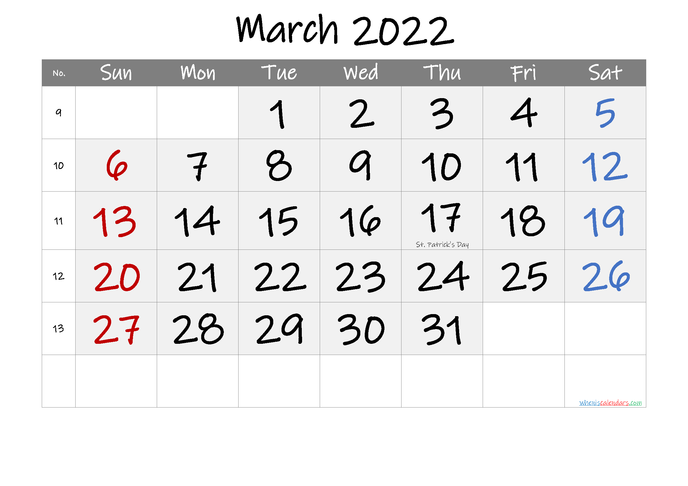 December 2022 Calendar: Coloring  Printable Calendar 2022 Colorful
