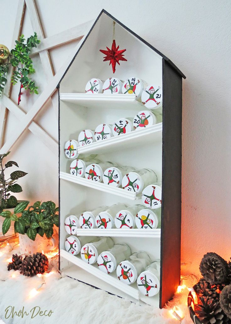 Diy Elves Advent Calendar - Ohoh Deco | Diy Advent  Dior Holiday Advent Calendar