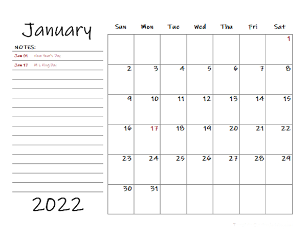 Quarterly Calendar For 2022 Template Calendar Design