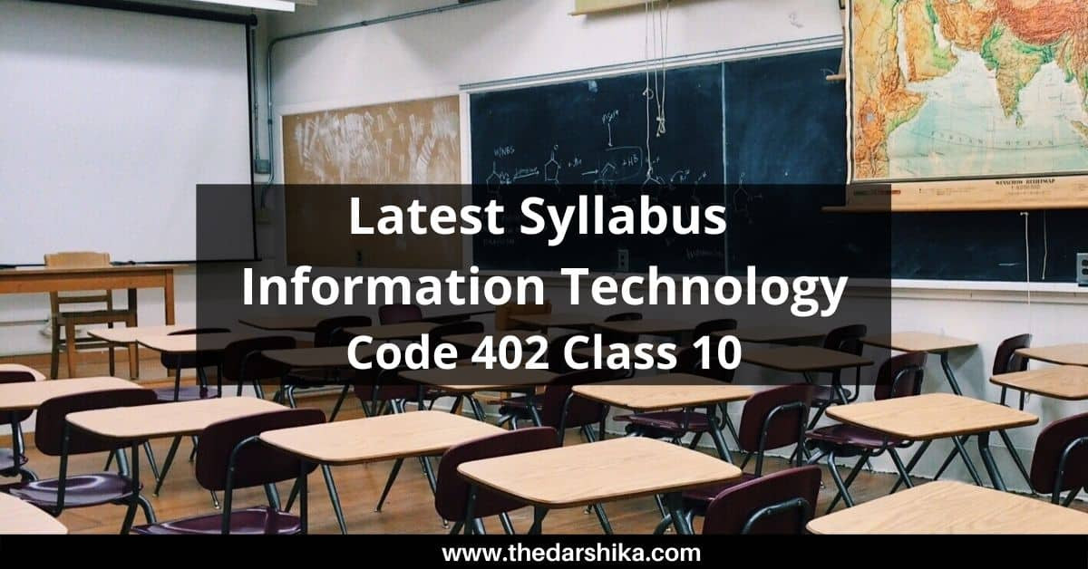 Download Information Technology Code 402 Syllabus Class 10  Calendar 2022 Bihar Sarkar