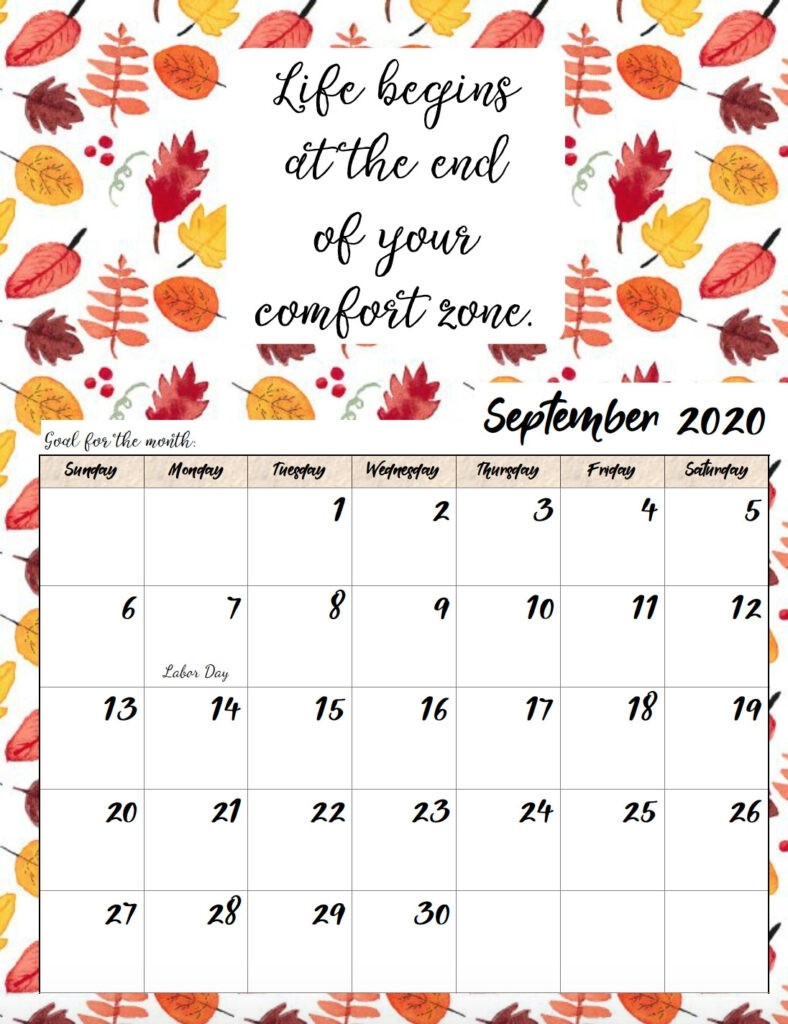 Download Monthly Quote Calanders | Ten Free Printable  Printable Calendar 2022 With Quotes