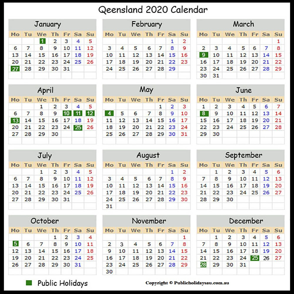 Easter 2022 Qld Calendar - Latest News Update  Printable Calendar 2022 Qld