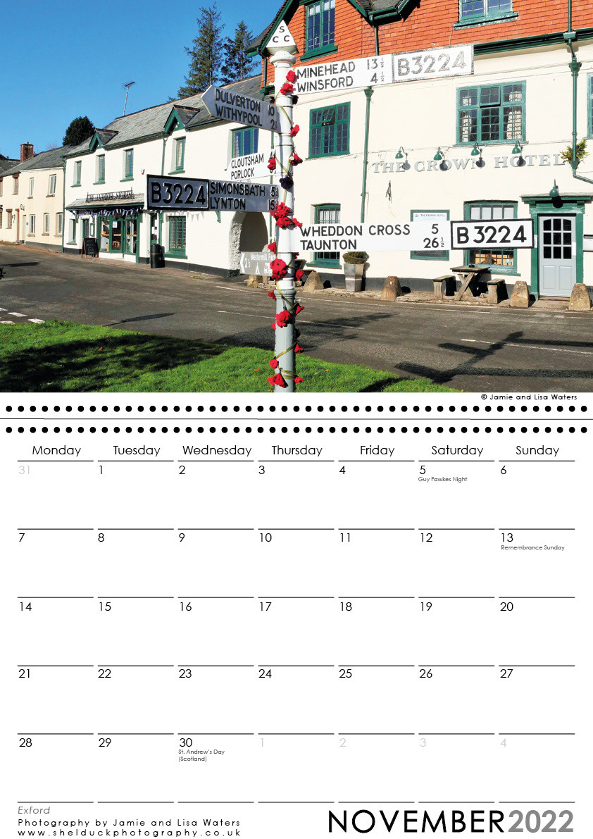 Exmoor Calendar 2022  Calendar 2022 Luxembourg