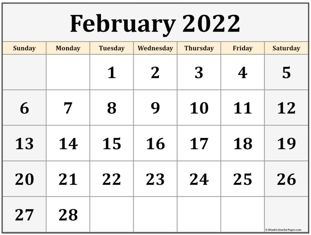 February 2022 Calendar Printable Wiki - Print A Calendars  Wiki Printable Calendar 2022