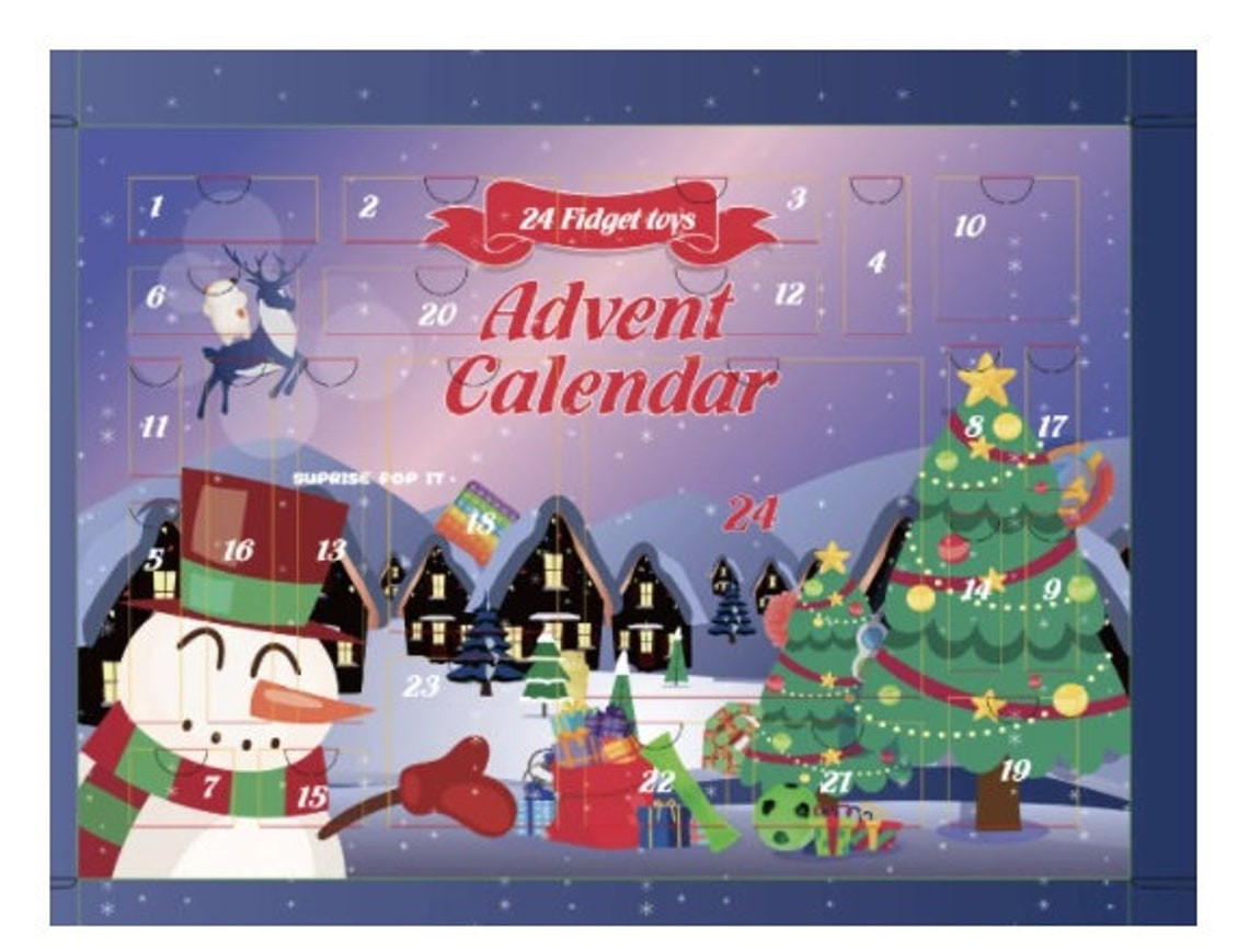 Fidget Toy Advent Calendar Pre Order | Etsy  Fidget Advent Calendar Poison