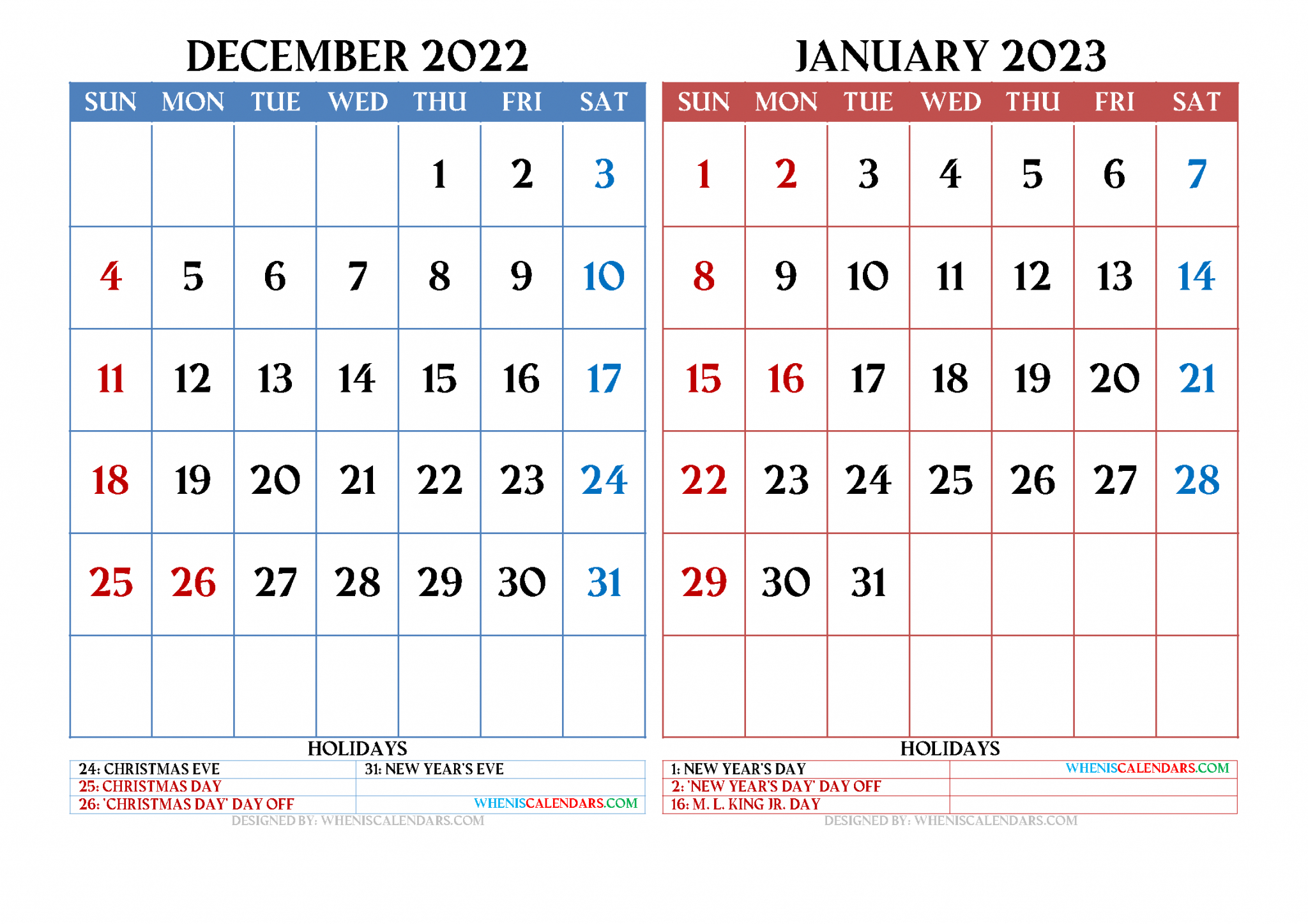 Free December 2022 January 2023 Calendar Printable Pdf  Calendar 2022 Jan To Dec