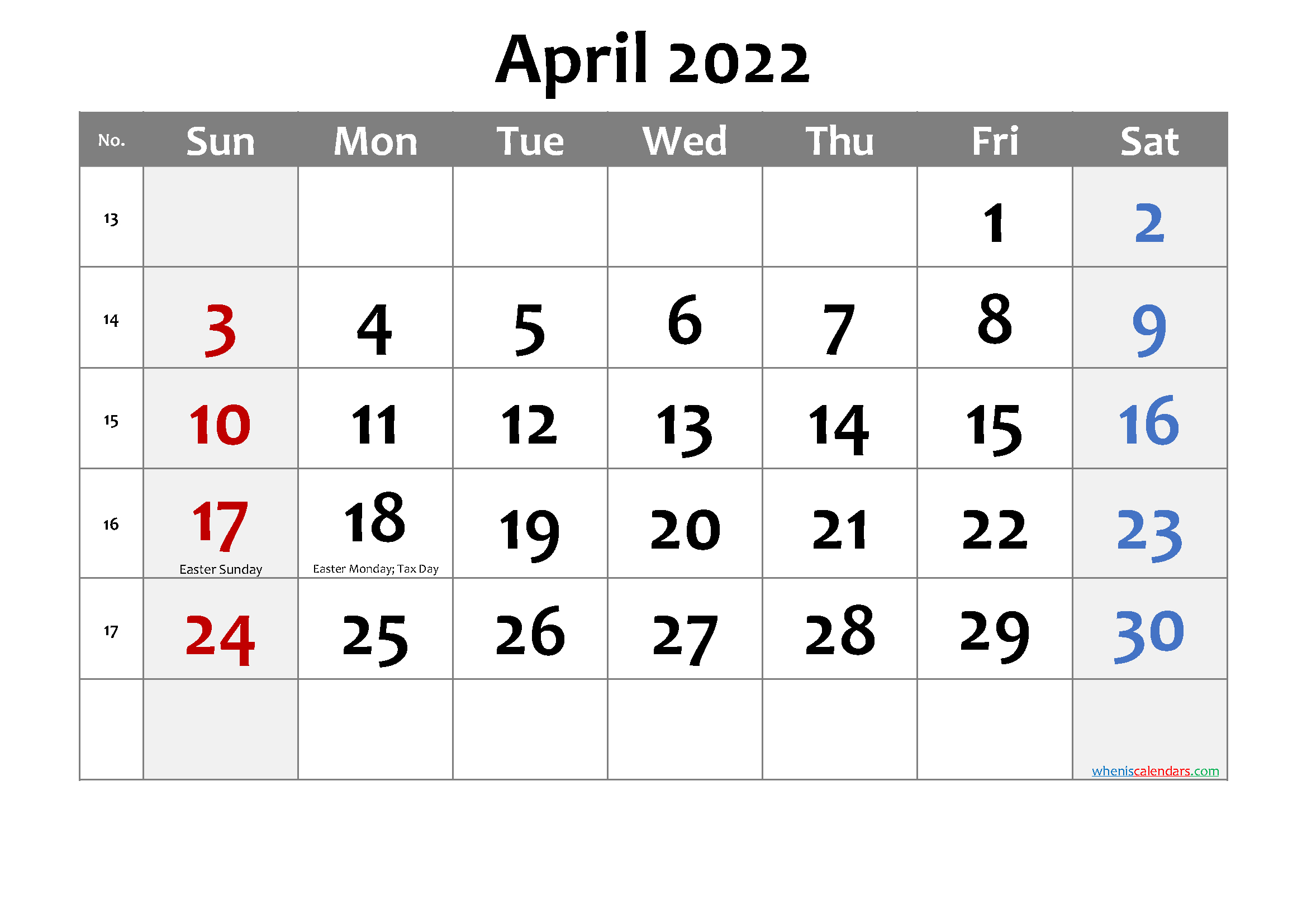 Free Printable April 2021 Calendar With Holidays - Free  Jan - April 2022 Calendar