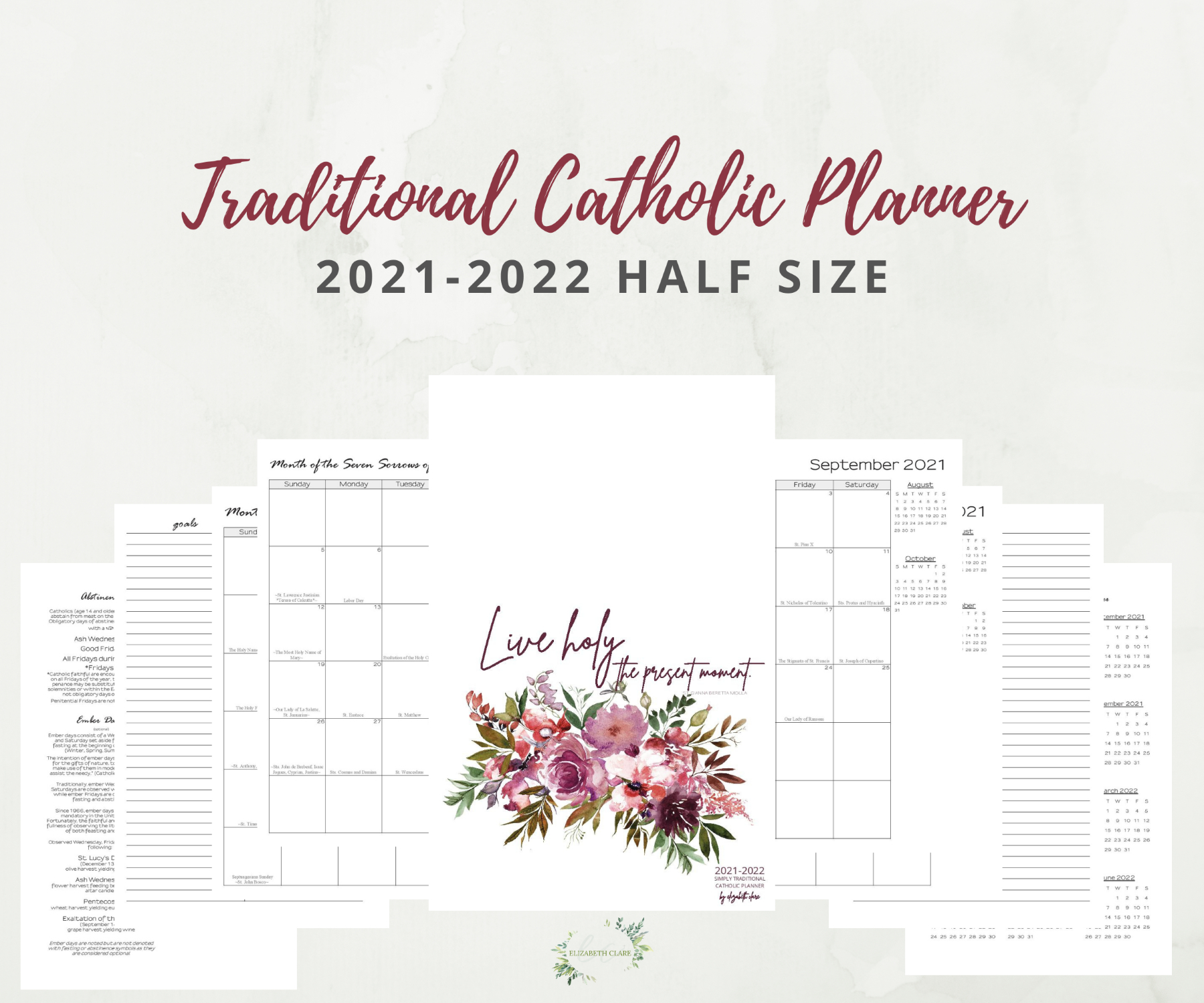 Free Printable Catholic Liturgical Calendar 2021 Year B  Religious Advent Calendar 2022