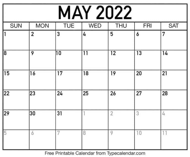 Free Printable May 2022 Calendars  Calendar November 2022 To May 2022