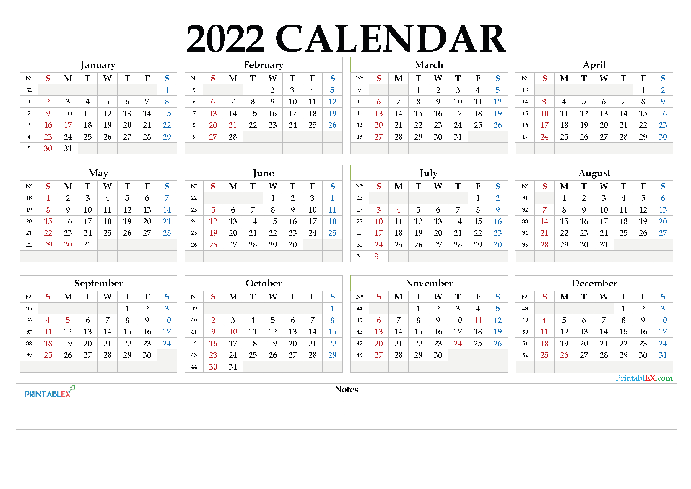 Free Printable Yearly Calendar 2021 And 2022 And Further  Whole Year Printable Calendar 2022