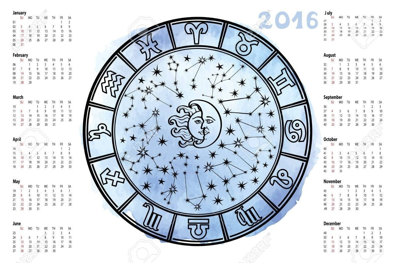 Free Printable Zodiac And Moon Calendar | Ten Free  Moon Calendar 2022 Brisbane