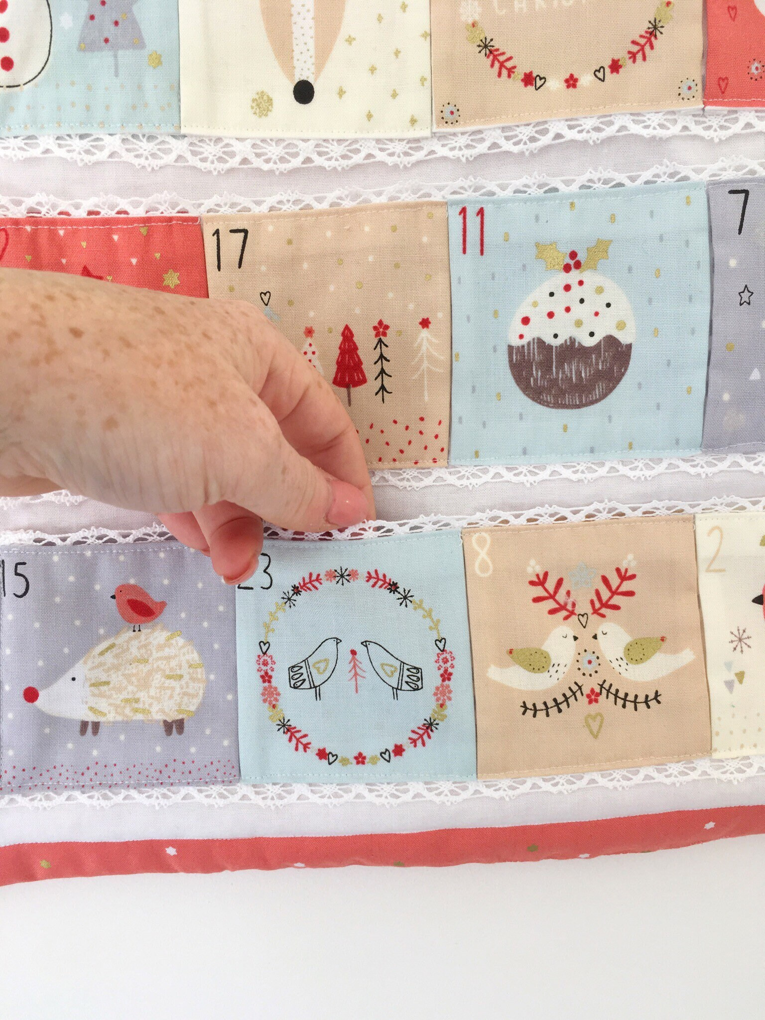 Free Shipping Fabric, Advent Calendar, Advent Panel  What Is On An Advent Calendar