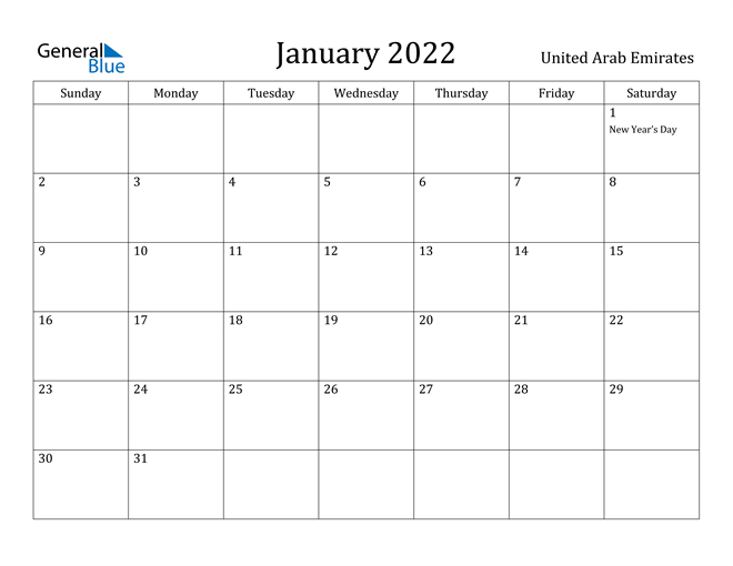 Jan 2022 Arabic Calendar  Religious Advent Calendar 2022