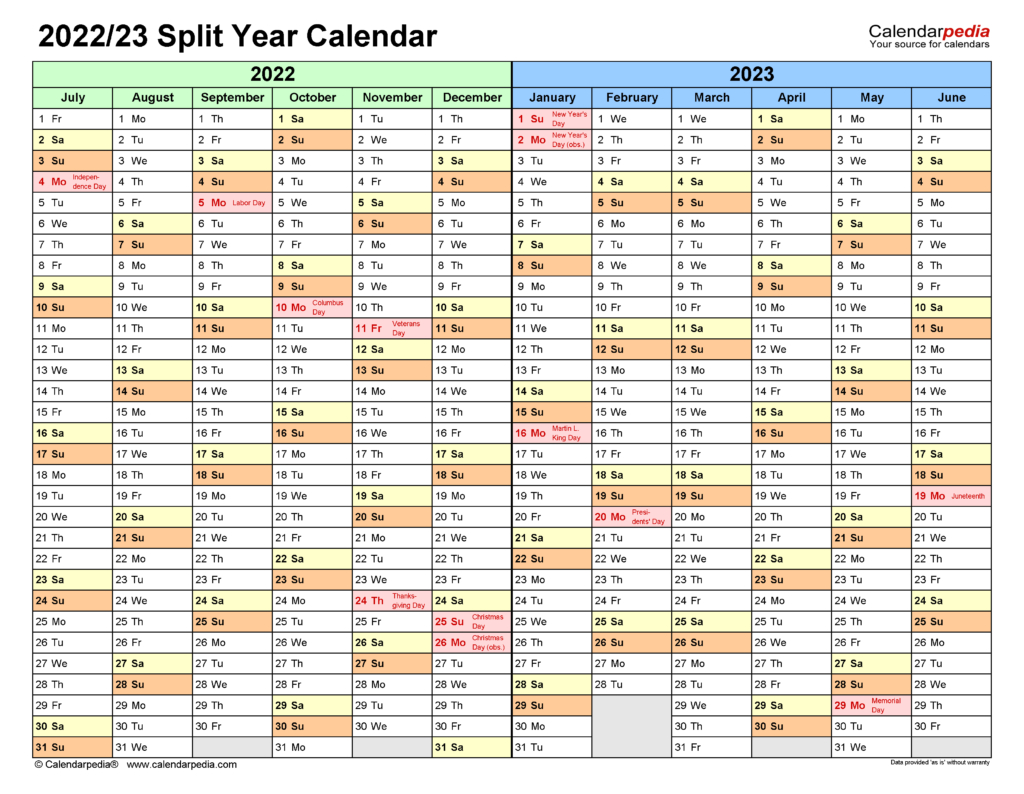 July 2022 To June 2023 Calendar - Blank Calendar Printable  Lunar Calendar June 2022