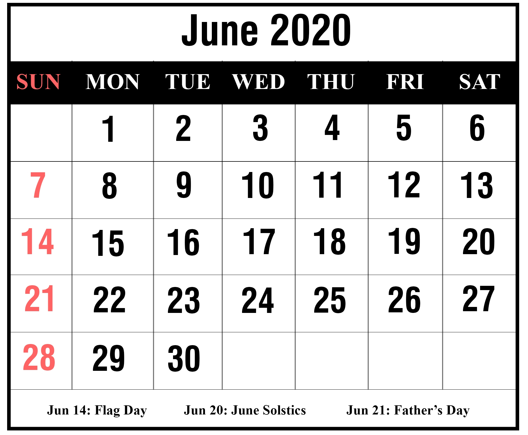 June 2 2020 Calendar | Month Calendar Printable  2022 Calendar Printable Girly