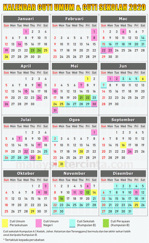Kalendar Kuda 2020 Cuti Sekolah - Williamawi  Calendar 2022 Raya Aidilfitri
