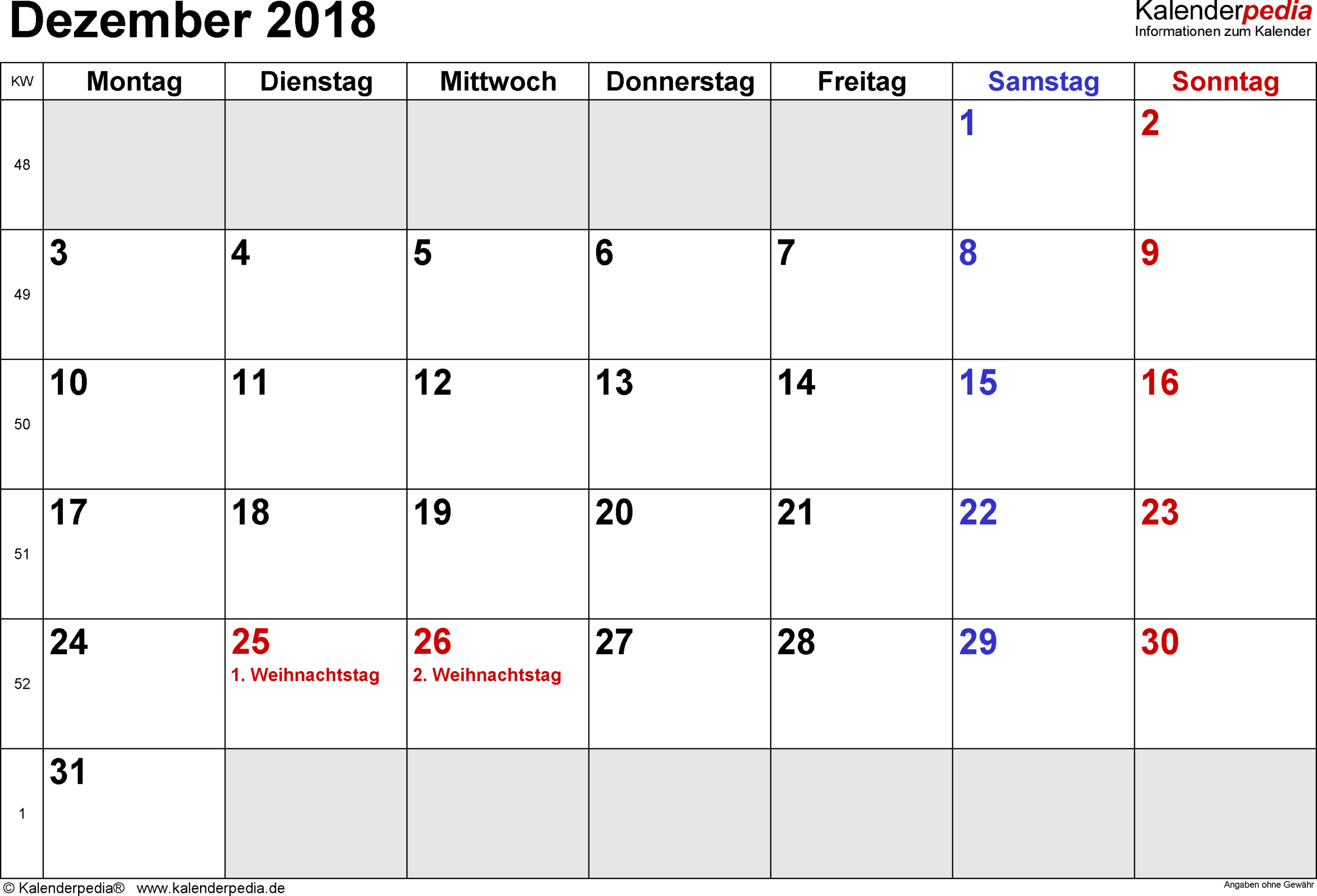 Kalendar Kuda Disember 2018 / Kalendar Kuda 2019 (1  December 2022 Calendar Malaysia