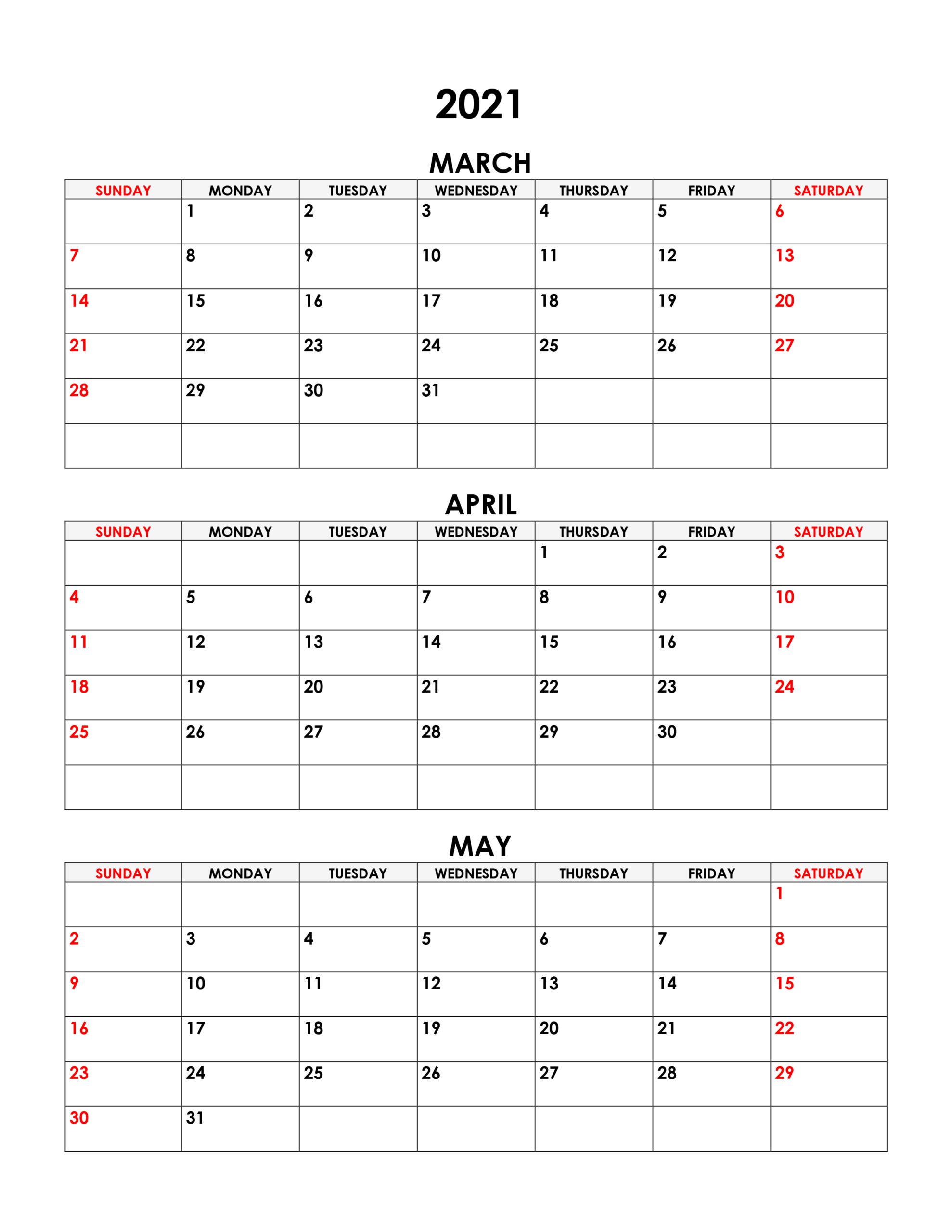 March April 2021 / 2021 March April Calendar Pdf Colorful  February March April 2022 Calendar
